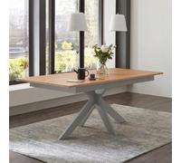 Boston Extending Dining Table - with Stainless Steel Spider Legs - Oiled Oak - Variation Available