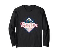 Boston in Massachusetts America Vintage USA Souvenir Long Sleeve T-Shirt