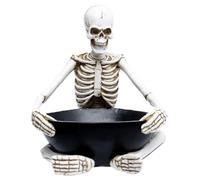 Boston International Candy Bowl Halloween Decoration, 8", Skeleton