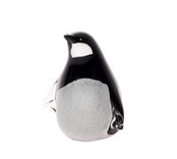 Boston International Christmas Statue Figurines for Tabletop Mantel Shelf Winter Holiday Decorations for Home, Small, Glass Penguin