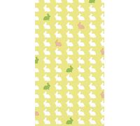 Boston International Dinner Napkins Disposable 3-Ply Paper Guest Hand Towels, 8.25" x 4.5", Easter Checkered, 16-Count
