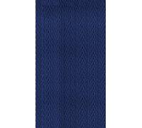 Boston International Dinner Napkins Herringbone Textured Disposable 3-Ply Paper Guest Hand Towels Party Supplies, 8.25" x 4.5", Dark Blue, 12-Count