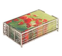 Boston International Guest Towel Caddy, Hampshire Design in Brush Nickel