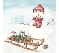 Boston International IHR 3-Ply Lunch Paper Napkins, Frank Snow