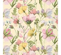 Boston International IHR 3-Ply Paper Napkins, 20-Count Lunch Size, Naima Cream