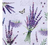 Boston International IHR 3-Ply Paper Napkins, 20-Count Lunch Size, Viola Lavender