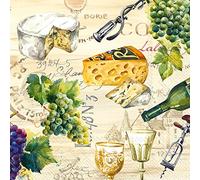 Boston International IHR 3-Ply Paper Napkins, 20-Count Lunch Size, Wein Cream