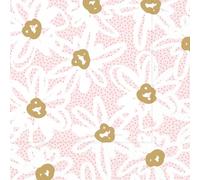Boston International Lunch Napkins Disposable 3-Ply Paper Party Supplies, 6.5" x 6.5", Blooming Pattern, 20-Count