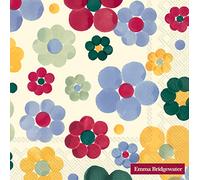 Boston International Lunch Napkins, Paper, Polka Dot Flowers, 6.5 x 6.5-Inches