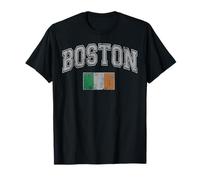 Boston Irish Flag St Patricks Day Massachusetts T-Shirt