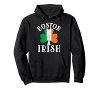 Boston Irish Ireland Flag Lucky Clover St. Patrick’s Day Pullover Hoodie