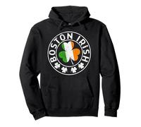 Boston Irish St. Patrick’s Day Funny Ireland Flag Shamrock Pullover Hoodie