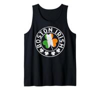 Boston Irish St. Patrick’s Day Funny Ireland Flag Shamrock Tank Top