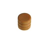 Boston Knob Dome Knob Wood 2 Rings Maple 19 x 18 mm