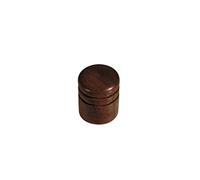 Boston Knob Dome Knob Wood 2 Rings Walnut 15 x 18 mm