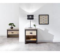GFW Boston Lamp Table Oak, Brown