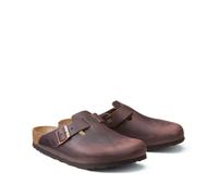 Boston Leather Clogs Brown