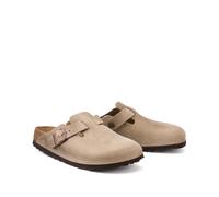 Boston Leather Clogs Dark Brown