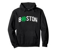 Boston MA St. Patrick’s Day Funny Irish Shamrock Lucky Pullover Hoodie