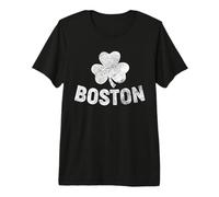 Boston MA St. Patrick’s Day Irish Lucky Clover Shamrock Leaf Premium T-Shirt