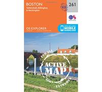 Boston Map | Weatherproof | Tattershall, Billinghay & Heckington | Ordnance Survey | OS Explorer Active Map 261 | England | Walks | Hiking | Maps | Adventure
