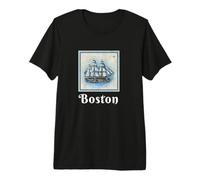 Boston Massachusetts Nautical Maritime History Clipper Ship Premium T-Shirt
