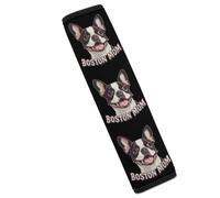 Boston Mom Terrier Dog Face Universal Car Seat Belt Cover Comfortable Belt Pads Funny Seat Straps Cushion