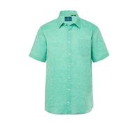 Boston Park Men's Plus Size Boston Park Linen Mix Shirt Short Sleeve Stripes