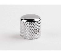 Boston pot knob, dome knob, metal, chrome, 19.0 mm x 19.0 mm, with screw, 6.1 mm shank