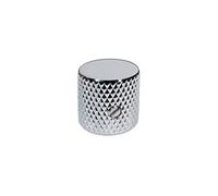 Boston pot knob, dome knob, metal, chrome, 9.0 mm x 19.0 mm, with screw, 6.1 mm shaft, for CTS