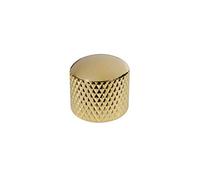Boston pot knob, dome knob, metal, gold, 19.0 mm x 19.0 mm, push on, 6.0 mm shank