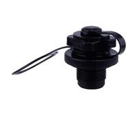 Boston Replacement Screw Nozzle for Kayak Accessories, Black PVC PP | Spiral Design, Strong Sealing, Portable Size, Simple Replacement for Inflatable Repair and Leak Prevention