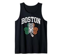 Boston Saint Patricks Day Irish Shamrock Flag of Ireland Tank Top