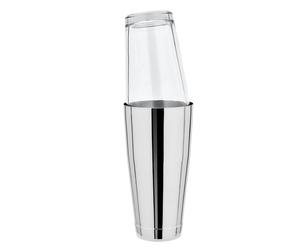 Boston Shaker complete - with original mixing glass, 28 oz/828 ml