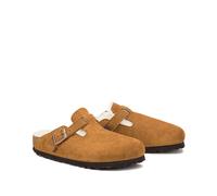 Boston Shearling Clogs Narrow - male - Birkenstock - Mules - Brown - 4 UK - Shoes 4 UK