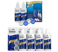 Boston Simplus Bundle, Multi Action Solution 4X 120ml and Flight Pack 2X 60ml, for Rigid Gas Permeable (RGP) Contact Lenses, Clean, Disinfect, Remove Protein, Condition, Cushion and Rinse Your Lenses