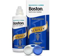 Boston Simplus Multi-Action Solution, 120ml Contact Lens Solution for Rigid Gas Permeable Contact Lenses - Clean, Disinfect, & Condition with Lens Case
