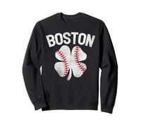 Boston St Patrick's Day Funny Irish Shamrock Baseball Boston Sweatshirt
