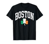 Boston St Patricks Day Shamrock Irish Flag T-Shirt