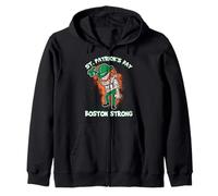 Boston Strong Leprechaun St.Patrick's Day Gift Zip Hoodie