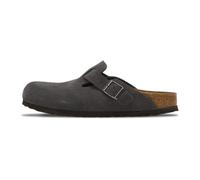 Boston Suede Leather Charcoal - male - Birkenstock - Mules - Black - 10 UK - Shoes 10 UK