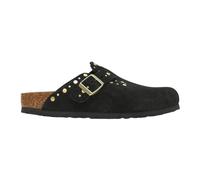 Birkenstock Boston Rivet Suede Clogs Narrow Fit Black Women - 39