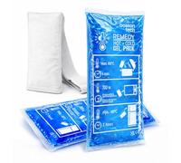 Boston Tech Ice Pack for Injuries - Reusable Hot and Cold Gel Pack 12 x 29 cm with Adjustable Straps, Microwaveable Heat & Freezer Cold Pack for Swelling, Muscle Pain, Sports & Home (Pack 2)