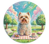 Boston Terrier 1000 Piece Jigsaw Puzzles Pet Dog Round Puzzles Classic Family Game Beautiful Decoration Puzzle for Travel Gifts,Present 1000pcs (67.5x67.5cm)