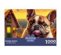 Boston Terrier 1000 Puzzles Adults Puzzle Adults Puzzle Gifts Birthday Difficult Impossible Challenge High Difficulty 38x26cm/1000pcs