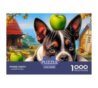 Boston Terrier 1000 Puzzles Adults Puzzle Adults Puzzle Gifts Birthday Home Decoration Challenge High Difficulty 52x38cm/1000pcs