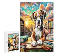 Boston Terrier 1000Pc Jigsaw Puzzles Suitable Adults Children Wild Animals Pet Dogs Jigsaws Festive Gathering Family Bonding Whimsical Design Great Gift Loved Ones 1000 PCS