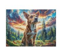 Boston Terrier 500 Pcs Jigsaw Puzzle Bundle Cute Animals Family Puzzle Lovers Fun Family Game Mindful Activity Spring Eco Friendly Cardboard 500 PCS