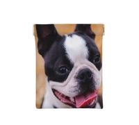 Boston Terrier Bokeh Dogs Pets Boston Terrier, Squeeze Top Wallet Women Storage Bag Small Coin Purse Change Pouch