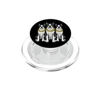 Boston Terrier Bostie Rap Old School Retro Streetwear 90s PopSockets PopGrip for MagSafe